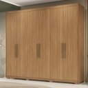Ver imagem 1 de Guarda Roupa Casal 6 Portas e 3 Gavetas Sumatra - Amêndola Touch
