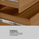 Ver imagem 5 de Guarda Roupa Casal 6 Portas e 3 Gavetas Sumatra - Amêndola Touch