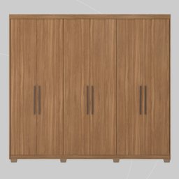 Guarda Roupa Casal 6 Portas e 3 Gavetas Sumatra - Amêndola Touch - 7