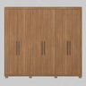 Guarda Roupa Casal 6 Portas e 3 Gavetas Sumatra - Amêndola Touch - 7