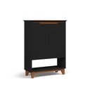 Ver imagem 3 de Sapateira Hall Flow Preto para Organização de Calçados com Design Moderno para Quarto e Entrada