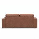 Ver imagem 6 de Sofá 3 Lugares Couro Camel Terracota 205cm Legitimo Natural Premium Adel Dekorien
