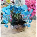 Ver imagem 2 de Arranjo de Mesa e Decoração 4 Orquideas Artificias Azul