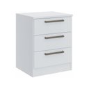 Ver imagem 2 de Mesa de Cabeceira Modulada 3 Gavetas Requinte+ 100% MDF Branco