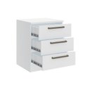 Ver imagem 3 de Mesa de Cabeceira Modulada 3 Gavetas Requinte+ 100% MDF Branco