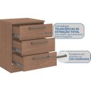 Ver imagem 6 de Mesa de Cabeceira Modulada 3 Gavetas Requinte+ 100% MDF Marrom
