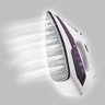 Ferro de Passar a Vapor Mondial Ceramic Express F-40 Antiaderente Branco e Roxo 127v - 3