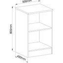 Ver imagem 2 de Cômoda Módulo Inferior 1 Porta Requinte 100% MDF Marrom/Macadâmia
