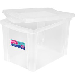 3 Caixas Organizadoras Ordene com Tampa Click 30l 42,5x30,5c - 3