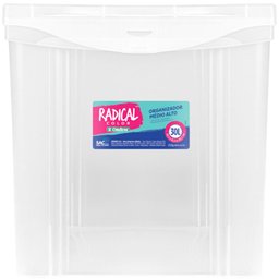 3 Caixas Organizadoras Ordene com Tampa Click 30l 42,5x30,5c - 2
