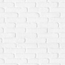 Ver imagem 1 de Papel de Parede Decorativo Tijolinho Branco Liso - 3,30x0,50m