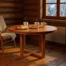 Mesa Redonda Cozinha Jantar 120cm Madeira Maciça Natural - 1