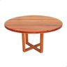 Mesa Redonda Cozinha Jantar 120cm Madeira Maciça Natural - 7