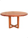 Ver imagem 3 de Mesa Redonda Cozinha Jantar 120cm Madeira Maciça Natural