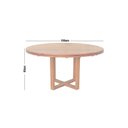 Ver imagem 4 de Mesa Redonda Cozinha Jantar 120cm Madeira Maciça Natural