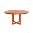 Ver imagem 3 de Mesa Redonda Cozinha Jantar 120cm Madeira Maciça Natural