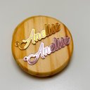 Ver imagem 2 de Kit 10 Chaveiros Nomes Acrílico Espelhado 6cm:dourado