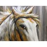 Quadro Pintura Tela horse fios handmade square finala 5217: 130cm (A) x 130cm (L) - 3