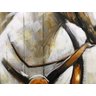 Quadro Pintura Tela horse fios handmade square finala 5217: 130cm (A) x 130cm (L) - 5