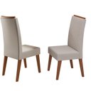 Ver imagem 5 de Conjunto para Sala de Jantar com 4 Cadeiras Pinole Yescasa Bege/Mel