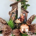 Ver imagem 3 de Guirlanda Natalina Cruz Sagrada Familia Enfeite de Natal