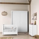 Ver imagem 2 de Berço Tutto Laqueado 2 em 1 100% MDF 61734 Branco Soft Matic Moveis