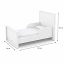 Ver imagem 7 de Berço Tutto Laqueado 2 em 1 100% MDF 61734 Branco Soft Matic Moveis
