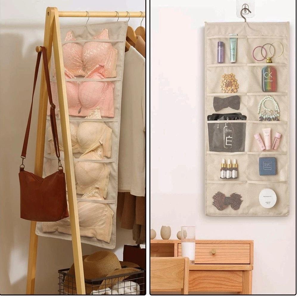 ORGANIZADOR CABIDEIRO DE PORTA MULTIUSO PARA SUTIA MEIAS ROUPAS INTIMAS ...