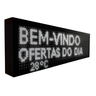 Painel Letreiro Led Digital 100x20 Interno Branco - 2