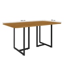 Ver imagem 2 de Conjunto Mesa com Bancos Cozinha Área Gourmet Design Industrial Rústico Imperatriz