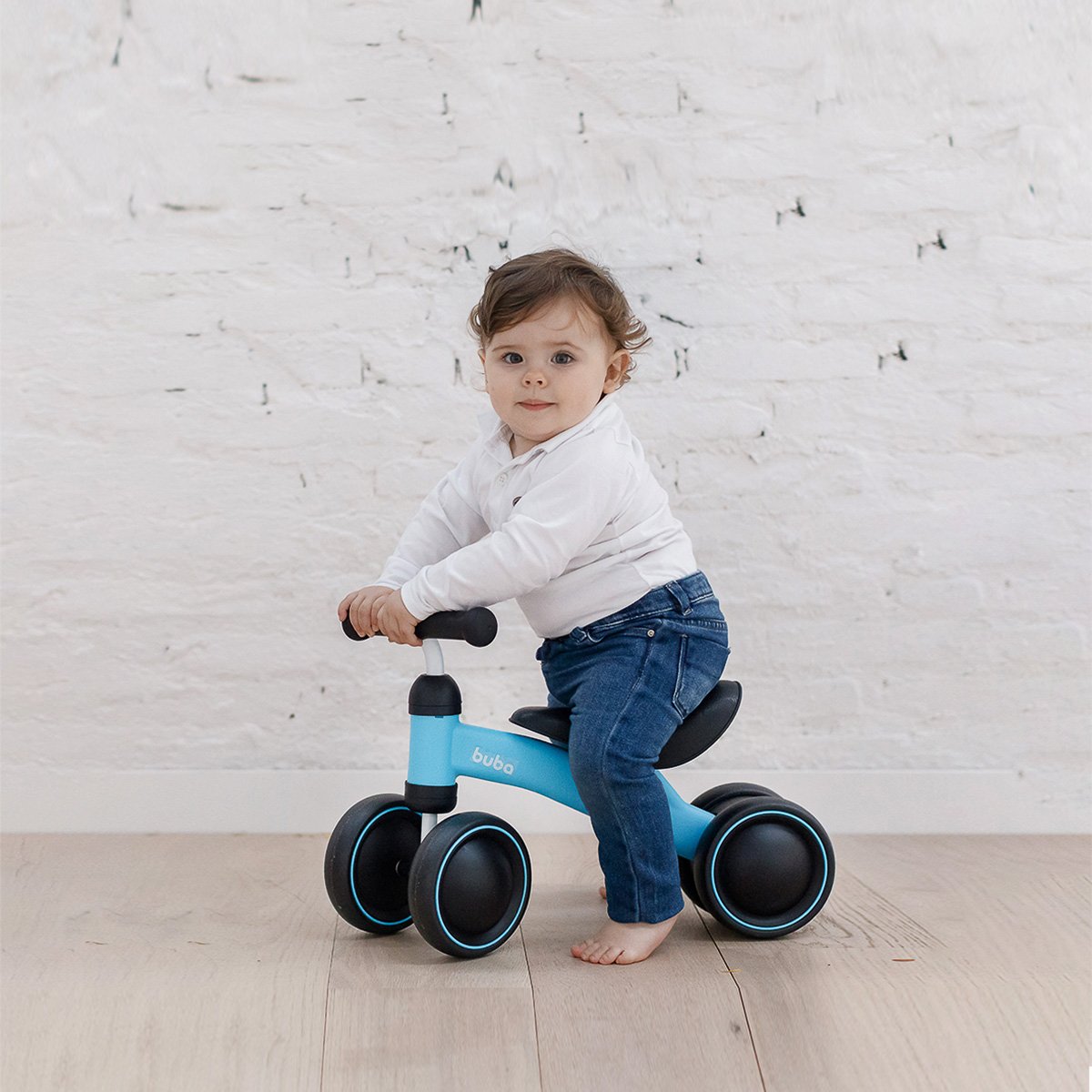 Bicicleta de Equilíbrio 4 Rodas Para Bebê Infantil Treino de ...