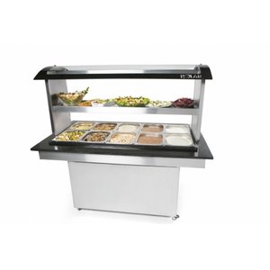 Buffet Self Service Polar Conjugado para 12 Cubas Quentes e 6 Cubas Frias BRQ12F6 - 220V (Cubas Não 