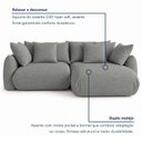 Ver imagem 6 de Sofá Cama Modular Orgânico Retrátil 4 Lugares com Almofadas 240cm Malibu
