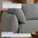 Ver imagem 5 de Sofá Cama Modular Orgânico Retrátil 4 Lugares com Almofadas 240cm Malibu
