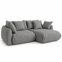 Ver imagem 2 de Sofá Cama Modular Orgânico Retrátil 4 Lugares com Almofadas 240cm Malibu
