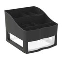 Ver imagem 1 de Kit Organizador de Cosméticos e Maquiagem Preto C/1 Gaveta Nitron