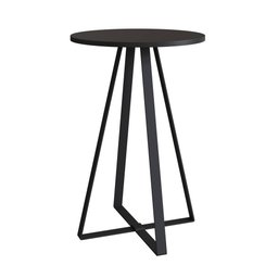 Mesa Lateral de Apoio com Pés Metálicos 45x45cm 27940 Artesano - Preto - 2