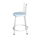 Ver imagem 5 de Jogo 2 Banqueta Baixa Para Cozinha Epoxi Branca Estofado Floral Floral