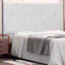 Ver imagem 1 de Cabeceira Casal 140cm Corino Aquilla Branco