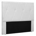 Ver imagem 2 de Cabeceira Casal 140cm Corino Aquilla Branco