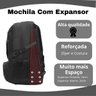 Mochila Moto Passeio Trabalho Motociclistas Porta Capacete:preto - 6