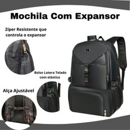 Mochila Moto Passeio Trabalho Motociclistas Porta Capacete:preto - 4