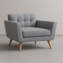 Ver imagem 1 de Poltrona Conceito Burn Linho Premium - Cinza