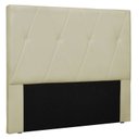 Ver imagem 2 de Cabeceira Casal 140cm Corino Aquilla Bege