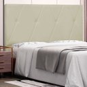 Ver imagem 1 de Cabeceira Casal 140cm Corino Aquilla Bege