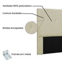 Ver imagem 4 de Cabeceira Casal 140cm Corino Aquilla Bege