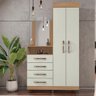 Cômoda Roupeiro 4 Gavetas Joliet Nature Off White - 1
