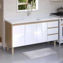 Ver imagem 3 de Gabinete de Cozinha 144cm Branco - Rorato