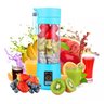 Mini Liquidificador Portatil com Bateria Recarregavel Eletrico para Sucos Vitaminas Shakes Cor Azul - 1
