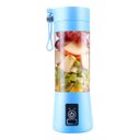 Ver imagem 3 de Mini Liquidificador Portatil com Bateria Recarregavel Eletrico para Sucos Vitaminas Shakes Cor Azul